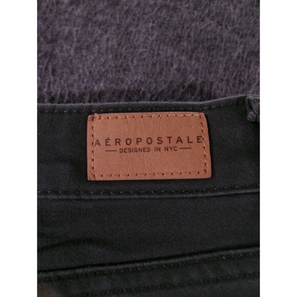 Aeropostale Jeans Women 8 Gray Ankle Jegging Mid Rise Dark Wash Minimal Preppy - Picture 15 of 16